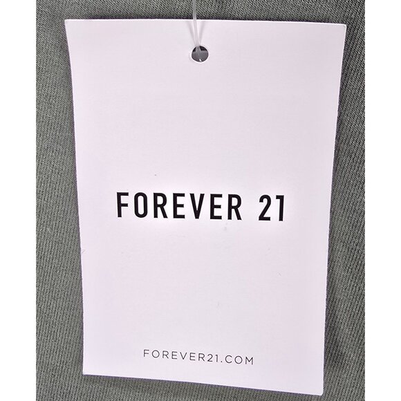 Forever 21 Legging Large L High Waisted Flared Leg Dark Olive Green Active Flare - Picture 9 of 10